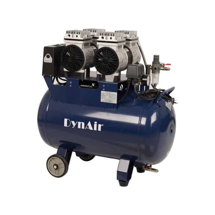 Dynamic DA5002 Dental Oil Free Oilless Air Compressor 50L Tank 1.1kW/1.5HP	